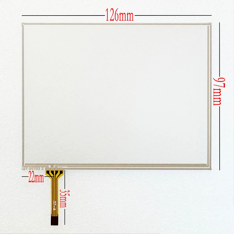 

5.7inch 126*97 for AM640480G2TNQWT09H TR4-057F-23 Resistive Touch Screen Digitizer Handwriting Panel 126mm*97mm Replacement