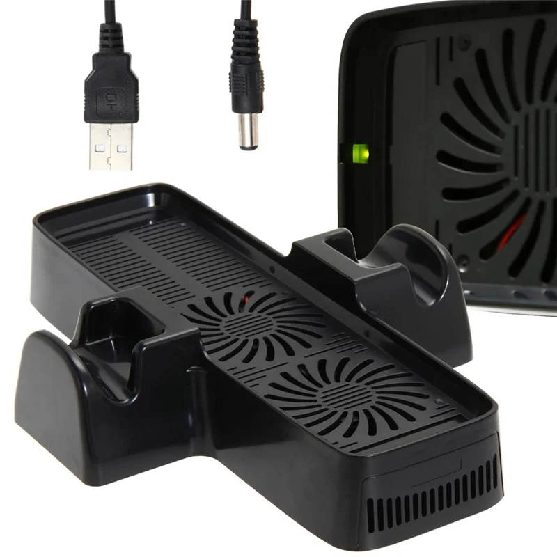 B24B Console Cooling Fan Cooling Fan Dual Dock Game Controller  360 Heat Dispersion Accessories
