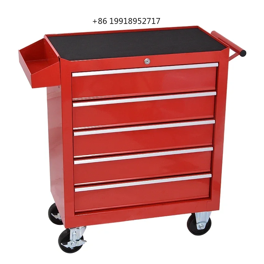 DA-25 5 Drawer Storage Tool Box Trolley Workshop Hardware Mobile Multi-Functional Car Repair Maintenance Toolkit Cabinet JJ264