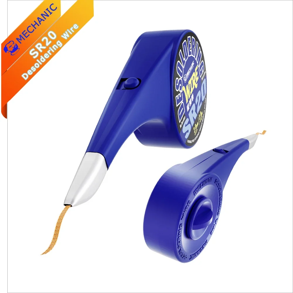 

MECHANIC SR20 Desoldering Wire for Mobile Electronic Suction Tin Wire Low Residue Tin Removal PCB Repair Tool Suction Tape