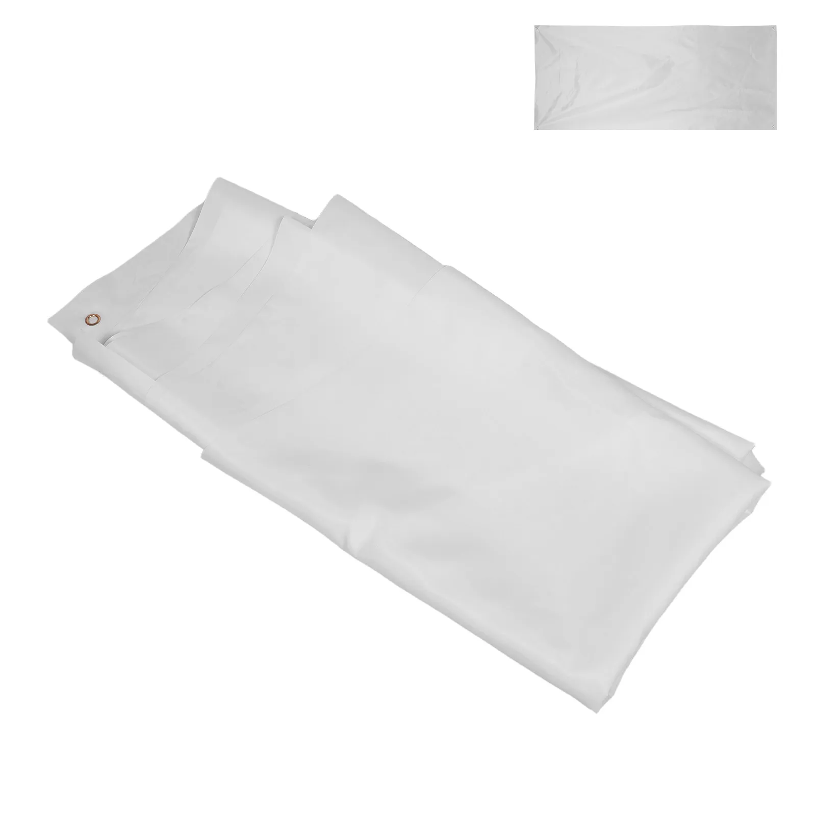 Large Blank Polyester Banner Wall Hanging Smooth White Background for DIY Decoration Nursery Playroom Classroom Outdoor Banner