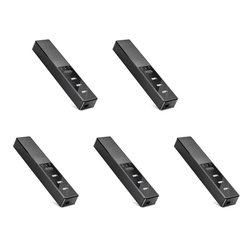 

AYHF 5X 3 In 1 Computer Speakers With Microphone & Hubs USB Conference Speaker, PC Mic For Video Conference