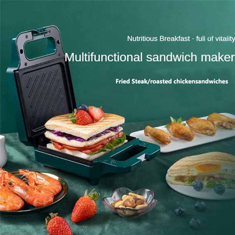 HIWS Electric Sandwich Maker Breakfast Machine Toaster Tools Food Multi-Function Heating EU Plug