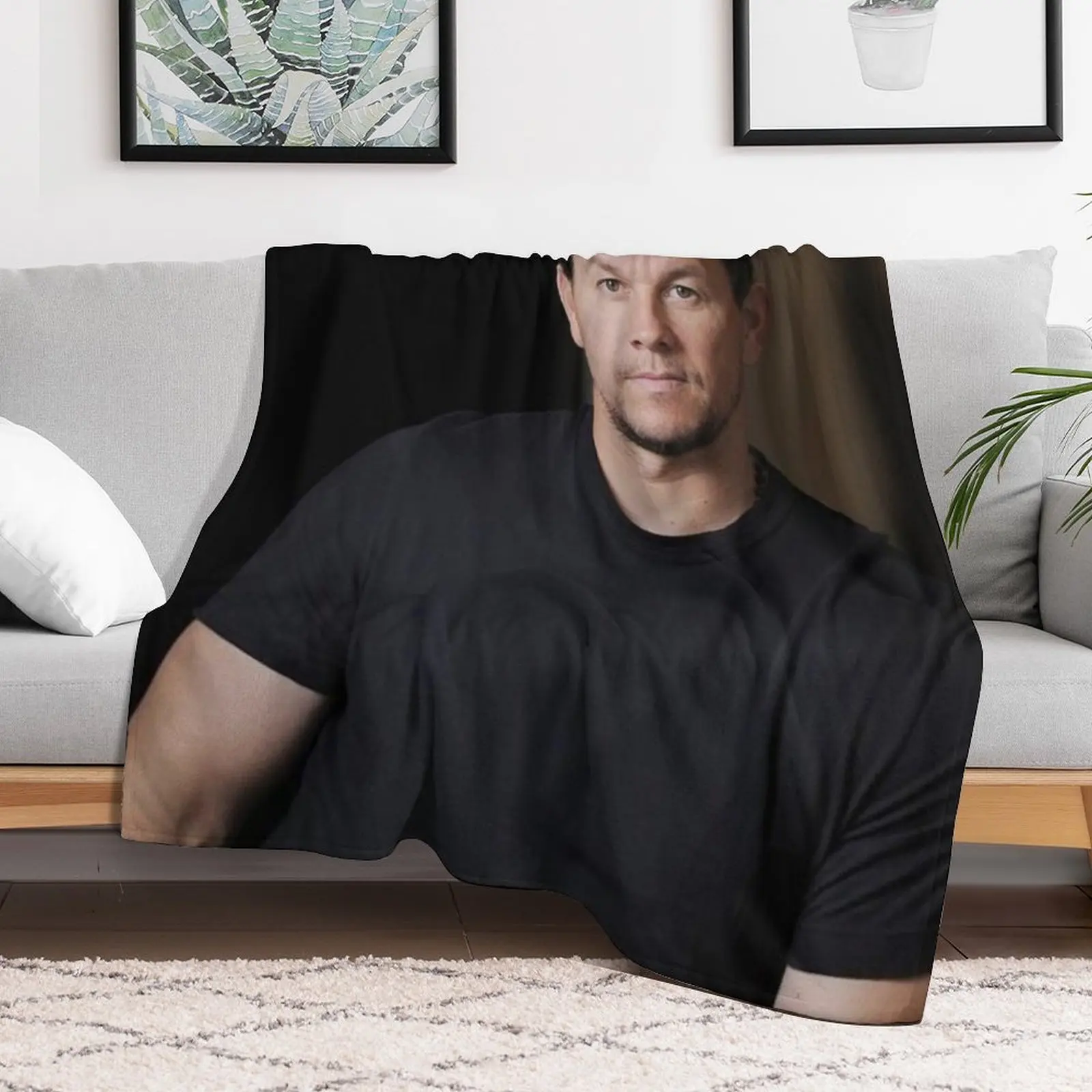 mark wahlberg Throw Blanket Soft Beds Cute Decorative Sofa Blankets