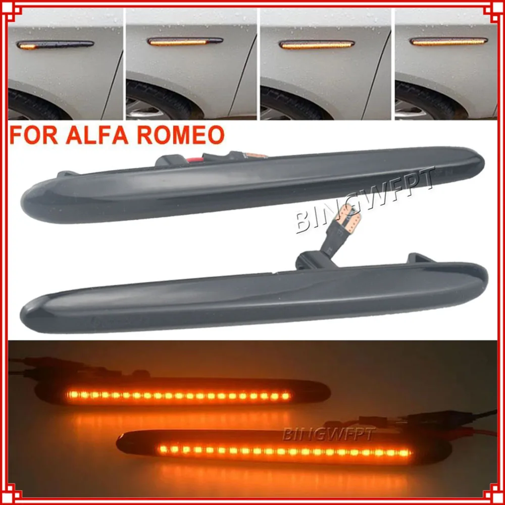 For Alfa Romeo Giulietta 940 Juliet Sprint Veloce 2010-2021 NEW LED Dynamic Side Marker Lights Arrow Turn Signal Blinker Lamps