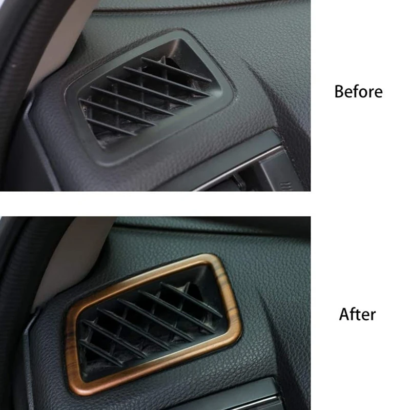 Auto Air Vent Versieringen Side Wind Outlet Decoratie Perzik Houtnerf Stickers Voor Honda CRV CR-V 2017 2018 2019 2020