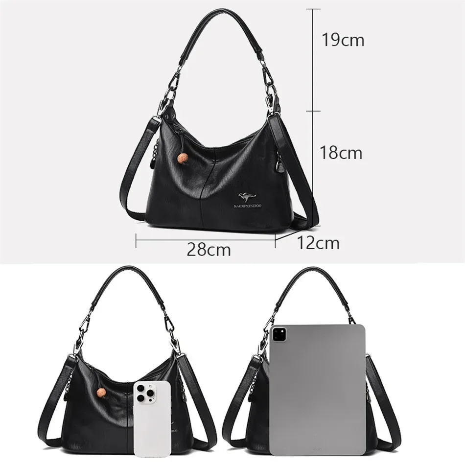 Fashion Handbags Women Bags Designer Solid Color HIgh Quality Leather  Crossbody Bags for Women 2024 Casual Bags Shoulder Bag