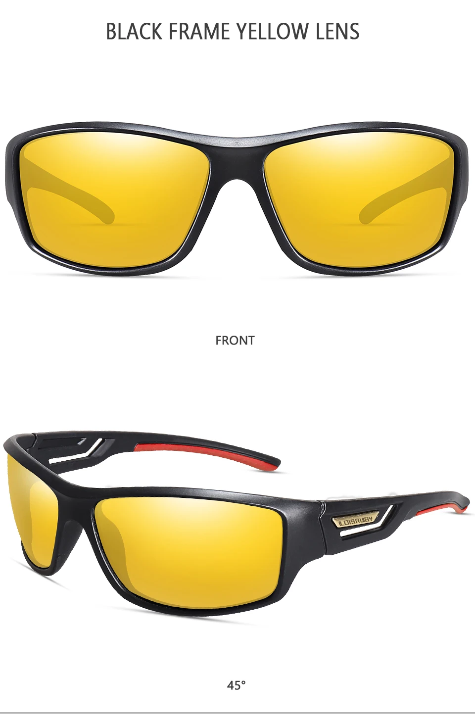 LOISRUBY Polarisierte Angeln Sonnenbrille Männer Camouflage Fahren Outdoor Sport Radfahren Laufen Brille UV400 Tackle Brillen – Detail 4