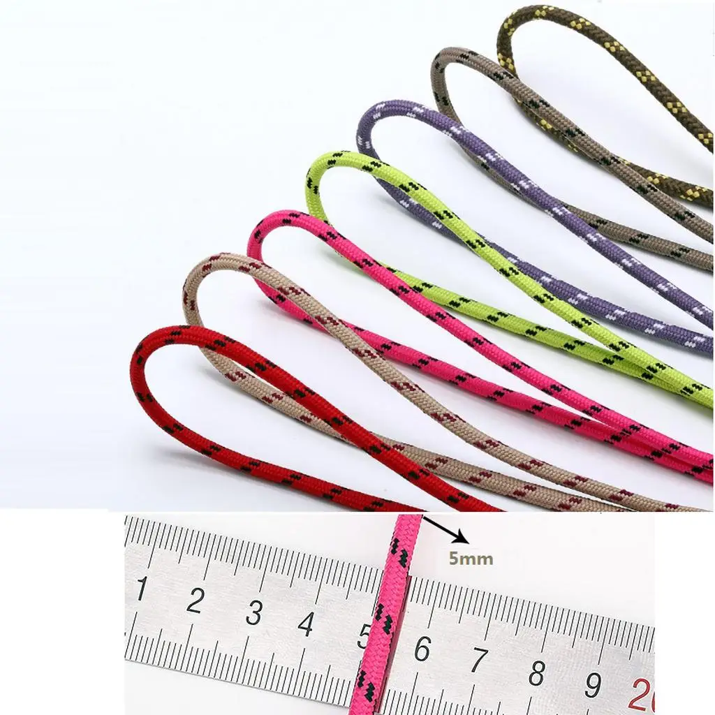 Stylish Reflective Sports Shoe Laces Non Slip Oval Round Shoestring Pack for Sneakers Boots