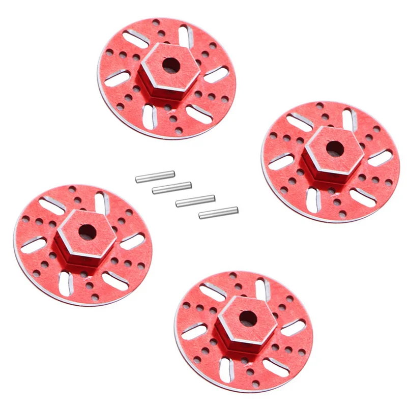 4Pcs Metal 9mm Wheel Hex Adapter Brake Disc for SG 1603 SG1603 SG1604 UD1601 UD1603 UD1604 1/16 RC Car Upgrades Parts,1