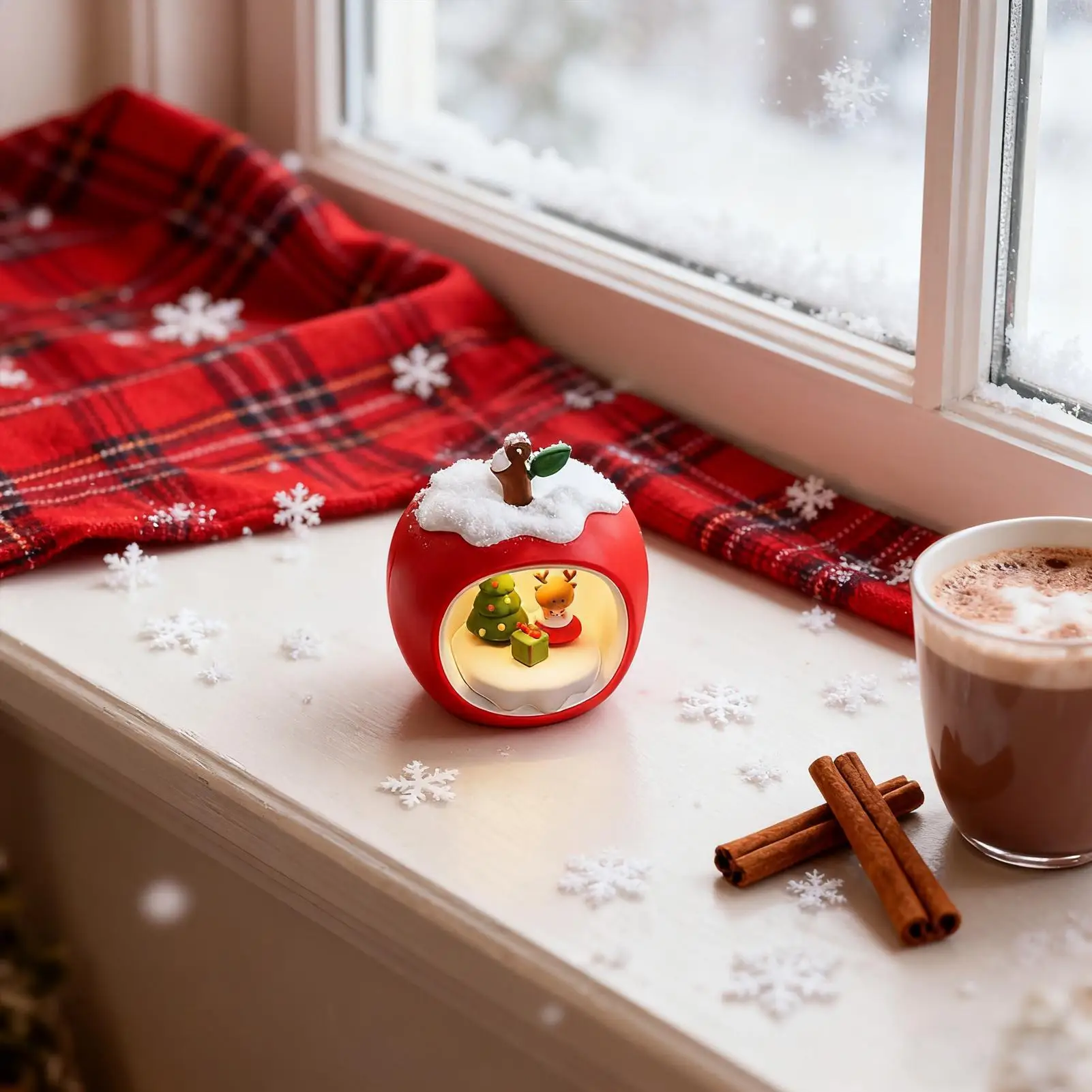 

Ночник Рождественский декор Ночной фонарь в форме фруктов с регулируемой яркостью USB-зарядная лампа для зимнего отдыха Крытые пары Женщины Девушки