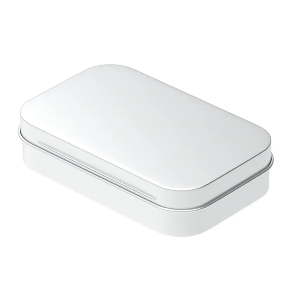 Compact And Portable Hinged Compartment Flip Top Case In Stock Lightweight Design Survival Kit Tinplate Storage Box