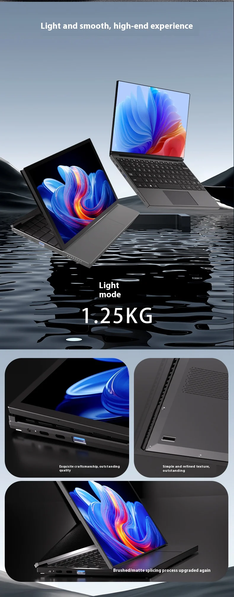 SZBOX كمبيوتر محمول معدني TX18 10.95 بوصة 2 في 1 كمبيوتر محمول Intel i5-1250P MAX Turbo 4.4 جيجا هرتز DDR4 WiFi6 BT5.2 NVME SSD لعبة مكتب كمبيوتر صغير #5