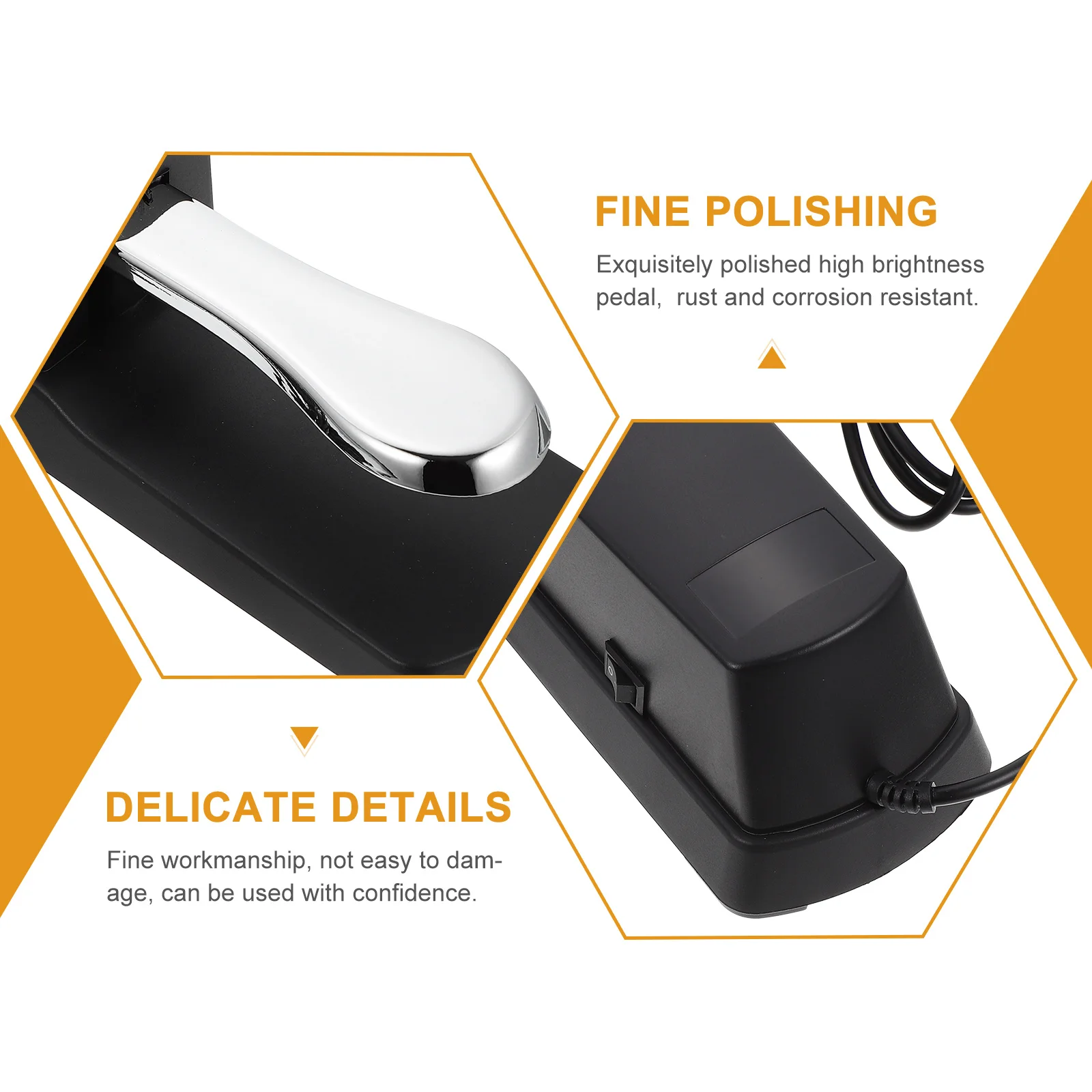 لوحة المفاتيح الإلكترونية الحفاظ على دواسة البيانو المهنية دواسة القدم ل المركب ميدي لوحة المفاتيح طبل ملحق متعدد الاستخدام #4