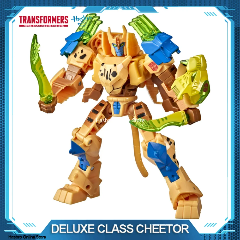 

Hasbro Transformers Bumblebee Cyberverse Adventures Toys Deluxe Class Cheetor Saber Strike Attack Action Figure 5-inch F2758