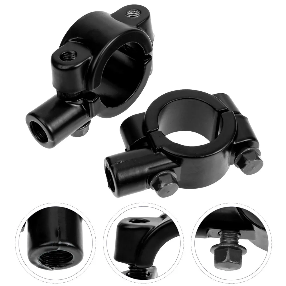 4Pcs Rearview Mirror Bracket Holder Strong Zinc Alloy Easy Install No Tools Required Universal Fit for Motorcycle and Bicycle