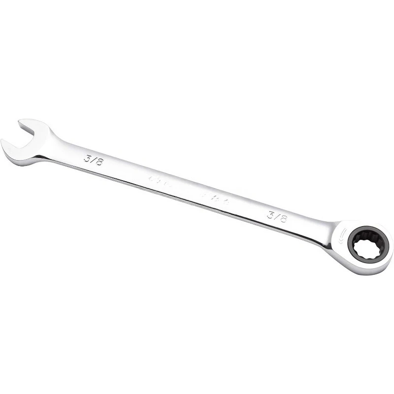 3/8 Inch Ratcheting Combination Wrench (10 Pack), Industrial Grade Gear Spanner with 12-Point Design, 72-Tooth Ratchet,