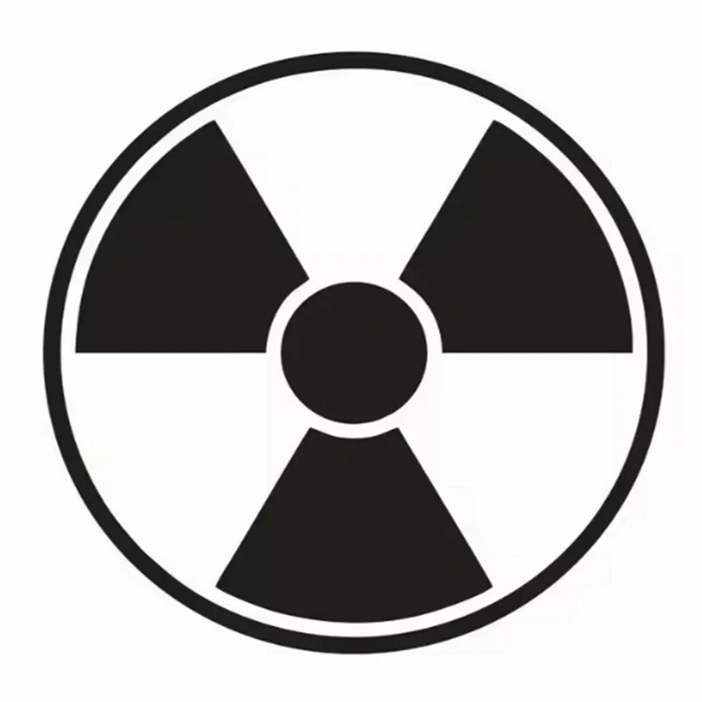Radioactive Radiation Symbol Vinyl Die Cut Car Decal Sticker Laptop Decal Sticker Wall Sticker