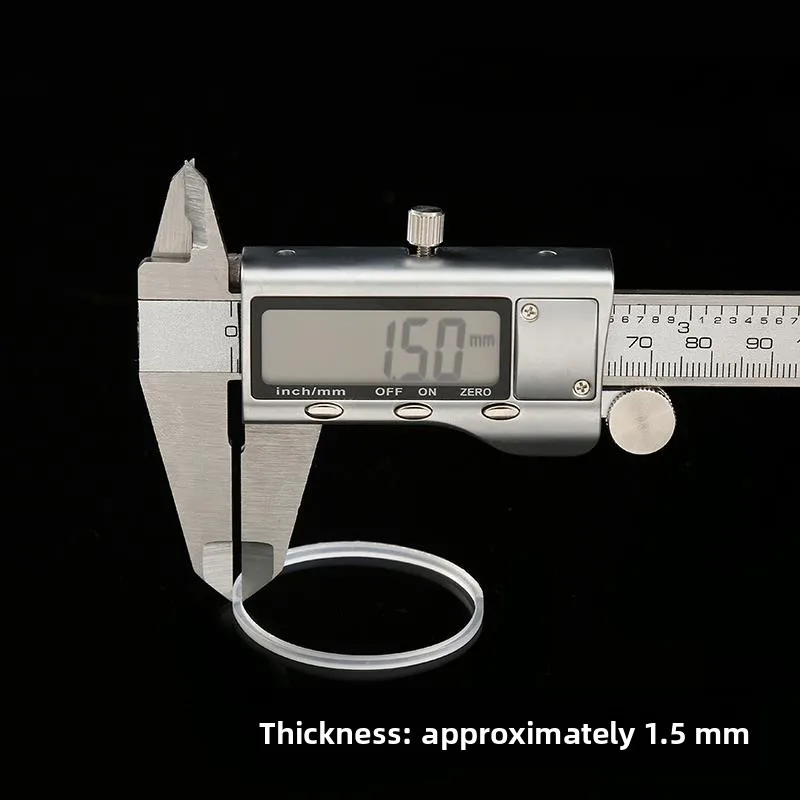 Hoge elastische duurzame siliconen rubberen band hittebestendige transparant witte industriële lederen hoes voor huisorganisatie