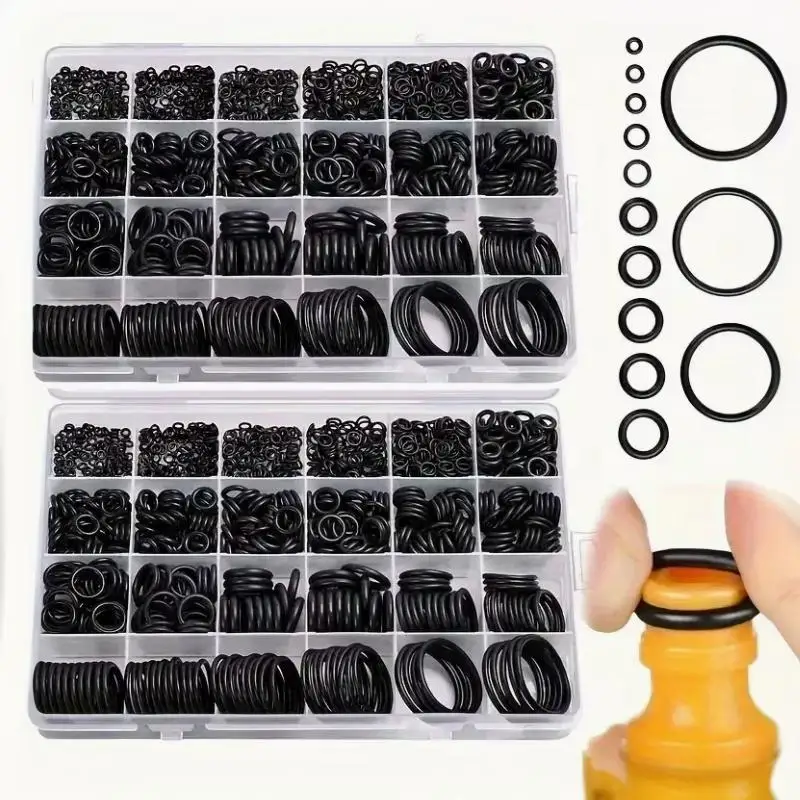 1200-teiliges NBR O-Ring-Set 1200/270/225-teilig, hitzebeständige Gummi-Öldichtungen, Reparaturwerkzeug für Sanitär- und Wartungsarbeiten – Detail 6