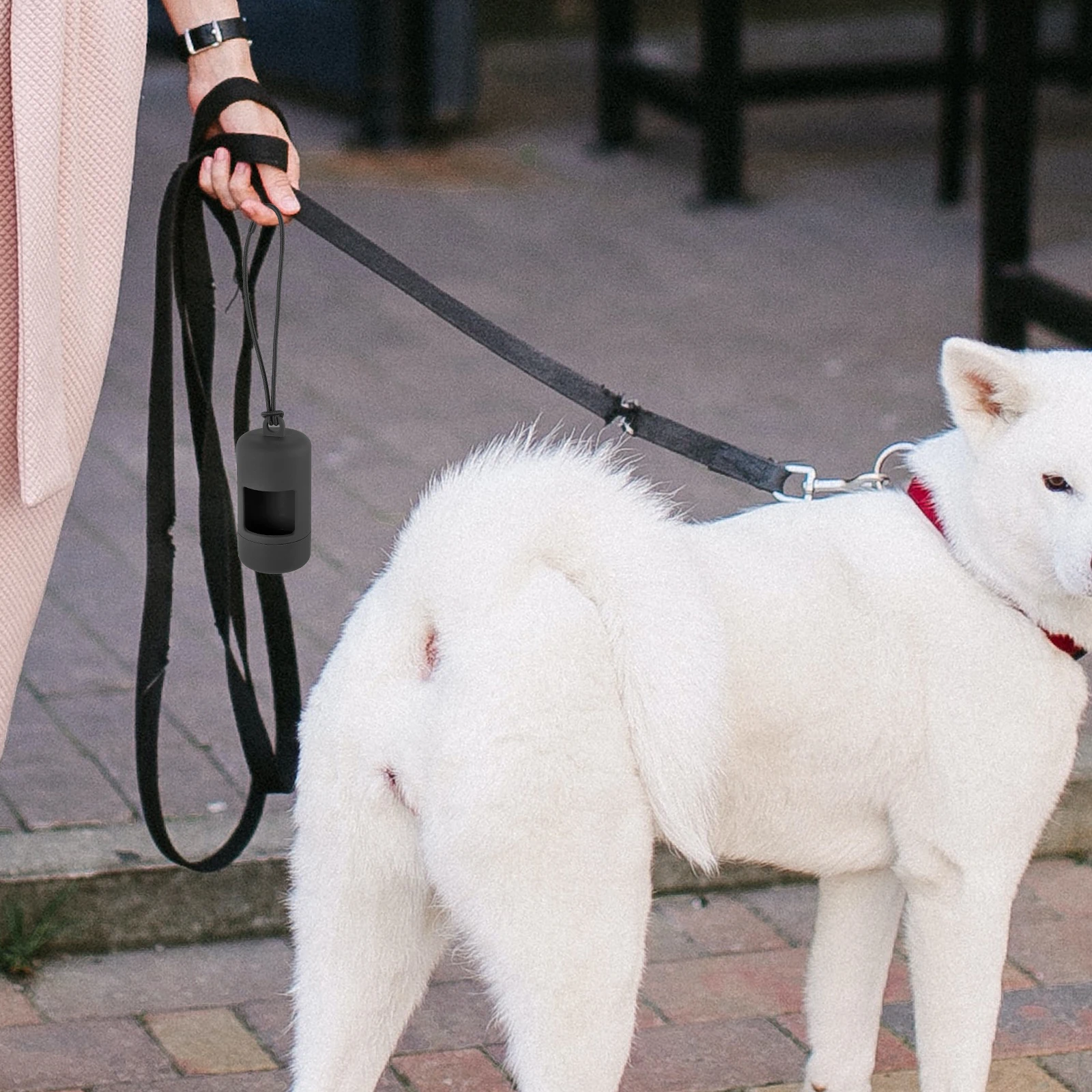 

Portable Poop Bag Dispenser Pet Supplies Black Lightweight Compact Daily Use Travel Dog Walking Holder ganizer