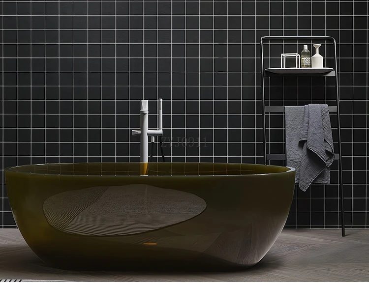 No punching vertical pure copper white towel rack bathroom simple black movable