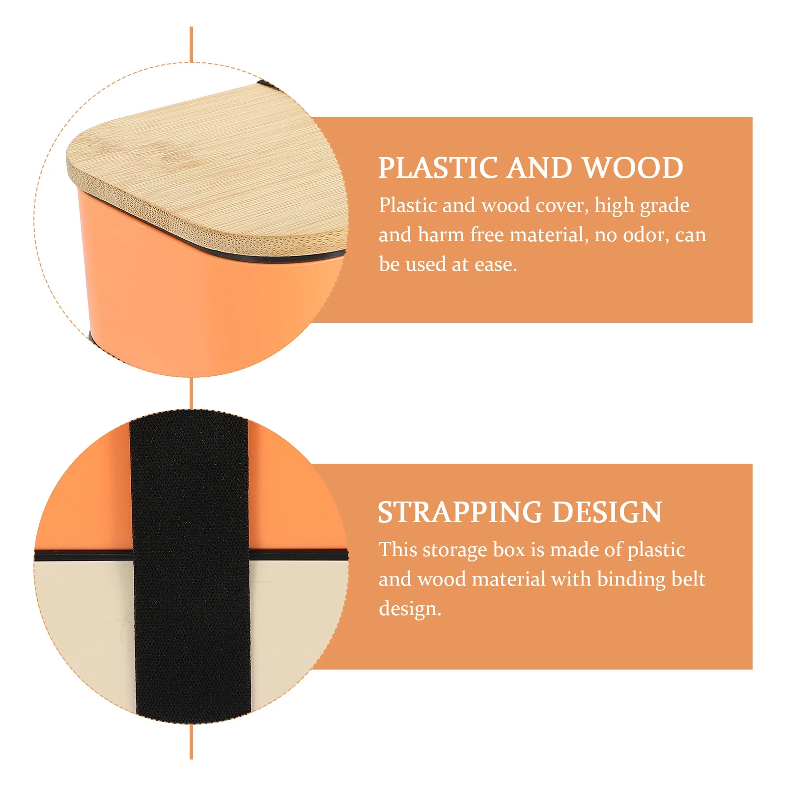 

Wood Lid Bento Box Double Layer Structure Independent Lids Ventilation Design No Odor Large Capacity Lunch Case for School Work