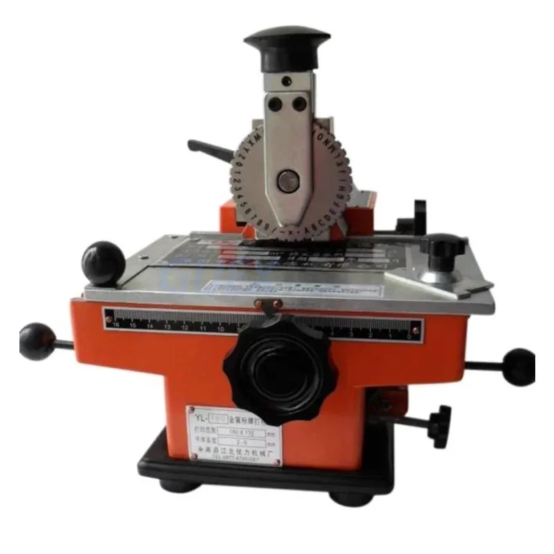 Manual Metal Aluminum Alloy Nameplate Dog Tag ID Card Stamping Label Engraving Embossing Marking Tool,Steel Embossing Machine
