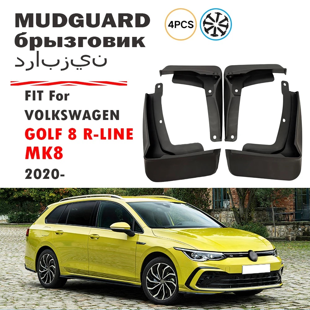 NEW FOR  VW Volkswagen Golf 8 MK8 R-LINE Mudguard Fender Mud Flap Guards Splash Mudflaps Car Accessories Mudguards 4pcs