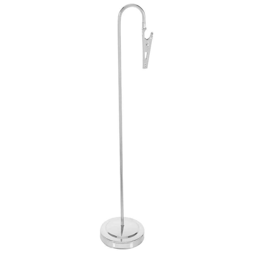 Romantic Metal Place Card Holder Metallic Sturdy Construction Note Clip Stand Non-Slip Base Memo Clip Holder Desktop Decoration