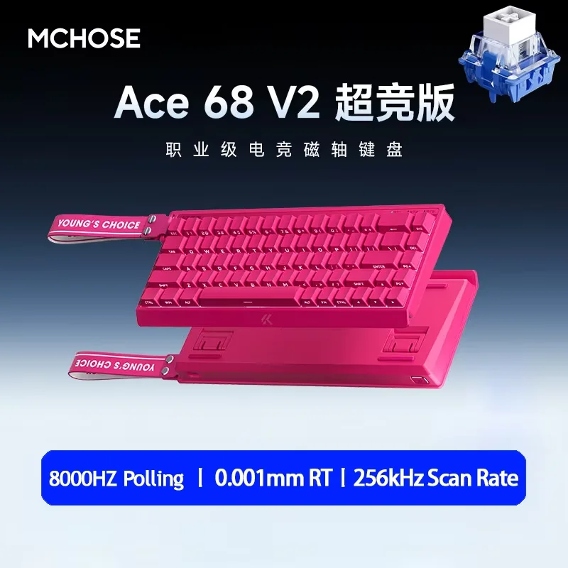 MCHOSE Ace 68 Hall Effect Magnetische Schakelaar Gaming Toetsenbord Topografische Keycaps Aangepaste TTC Uranus Magnetische Schakelaar eSports
