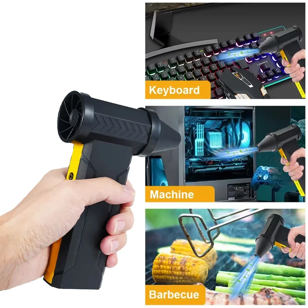 منفاخ هواء كهربائي 160000 دورة في الدقيقة منفاخ ثلج قوي عالي السرعة مروحة غبار صغيرة توربو مروحة نفاثة محمولة بدون فرش محرك مجفف سيارة