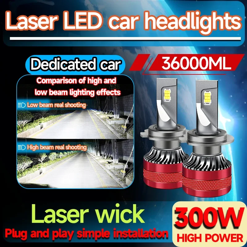 

Canbus Car LED Headlight H4 LED H7 LED H8 H9 H11 H1 9005 HB3 9006 HB4 Auto LED Lamp Fog Bulb CSP Chip 300W 30000LM 6000K 12V