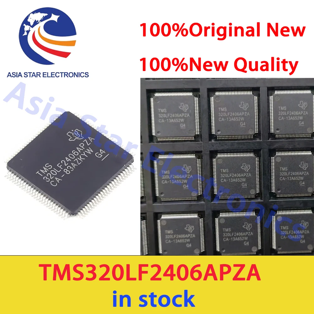 (1piece) 100% New TMS320F2810PBKA TMS320F2812PGFA TMS320LF2406APZA TMS320F28335PTPQ QFP Microcontroller Unbranded