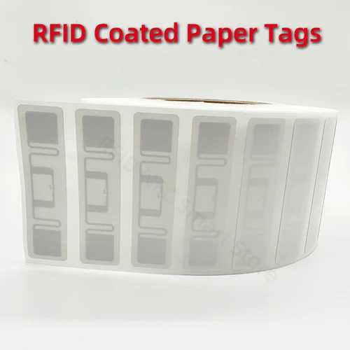Imagen 2 del producto Etiqueta RFID UHF de largo alcance, pegatina adhesiva RFID de 860-960MHz, EPC, Gen2, U9, Chip Alien H9, ISO18000, 6C, RFID, UHF, incrustaciones húmedas, 10 piezas