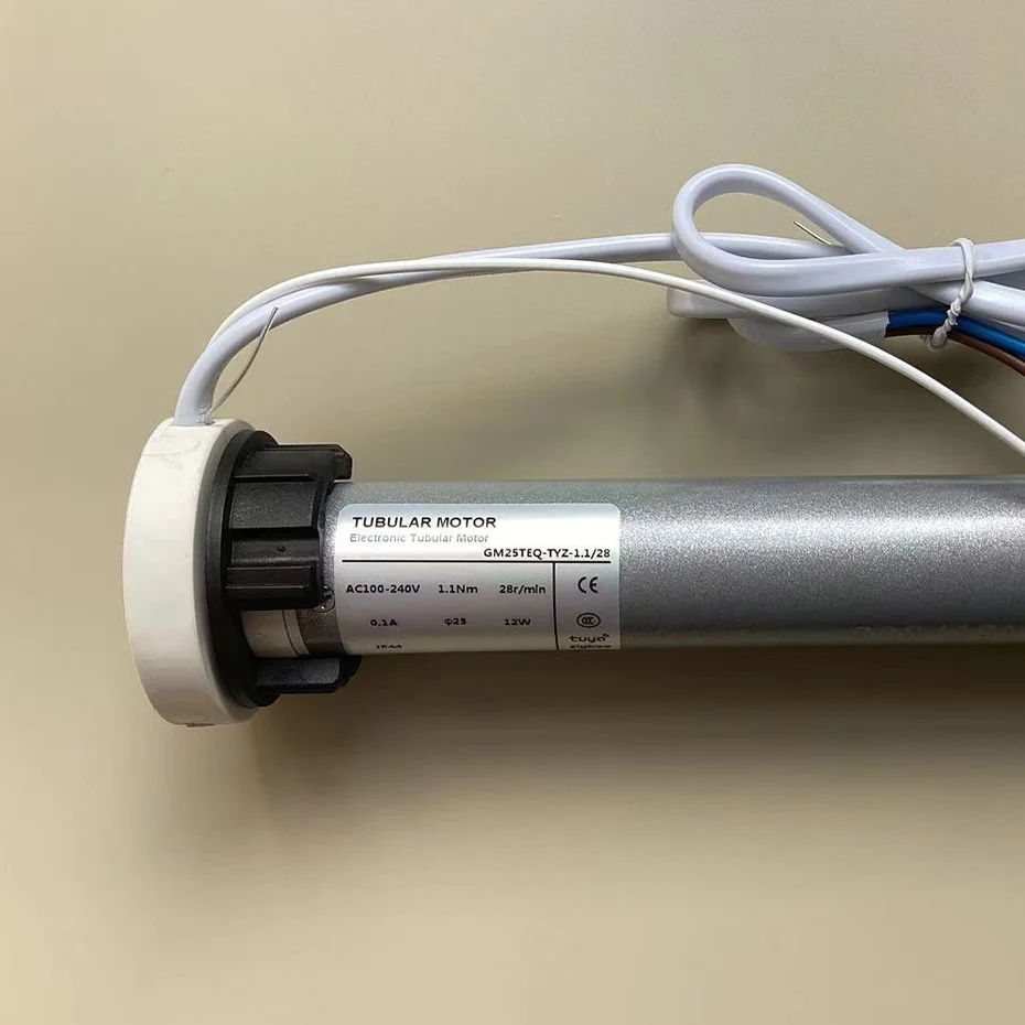 Tuya Zigbee GM25TEQ 1.1N Smart Rolling Blinds Tubular Motor,Rf433 Control,Voice Control by Alexa/Google Home,for Dia 38mm Tube