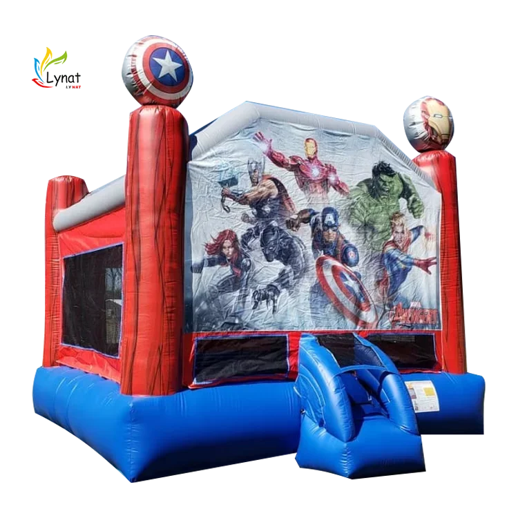 

Customizable banners custom characters giant inflatable bouncy castle with funny obstacle bouncy castle multi inflatable castle