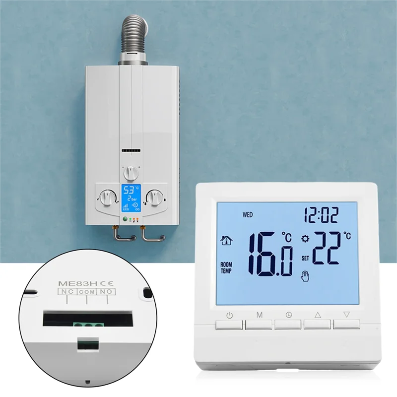 ABGR-Floor Heating Thermostat Smart Thermostat Digital Display Screen Boiler Water Floor Heating Controller For Home