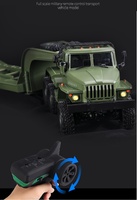 WPL B36-3 Full Scale Military Remote Control Transport Vehicle Model 1/16 RC CAR Super long Crawler Monster CAR Monster Truck