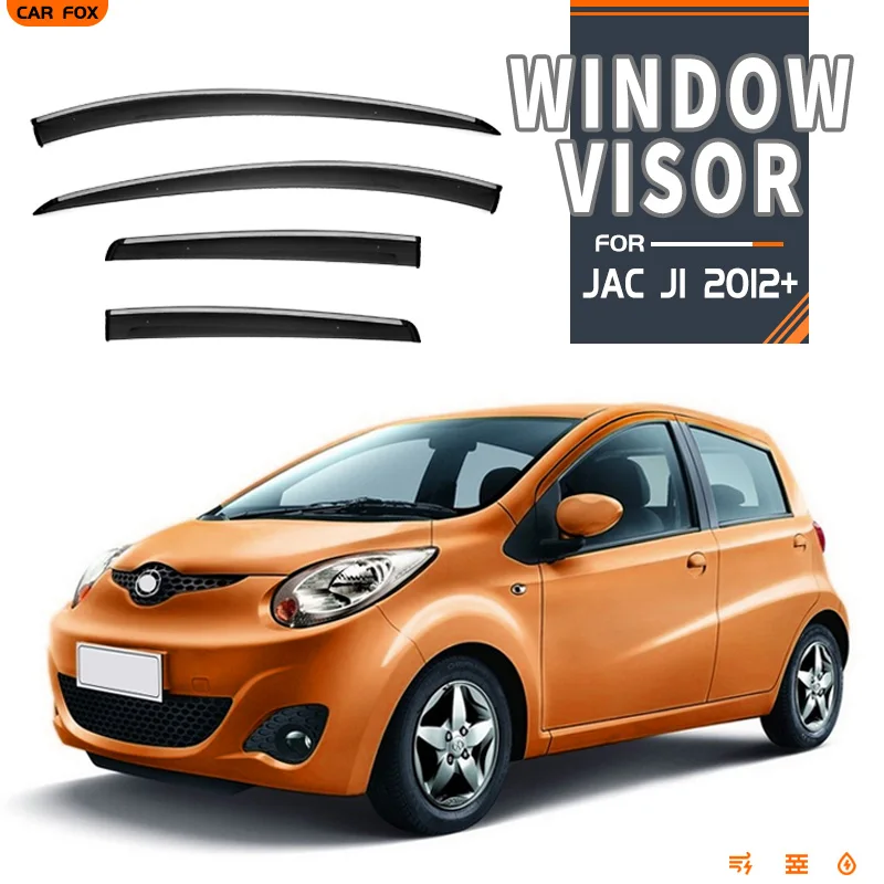 

For JAC J1 2012-2023 Plastic Window Visor Vent Shades Sun Rain Deflector Guard 4PCS/SE For JAC J1 2012-2023