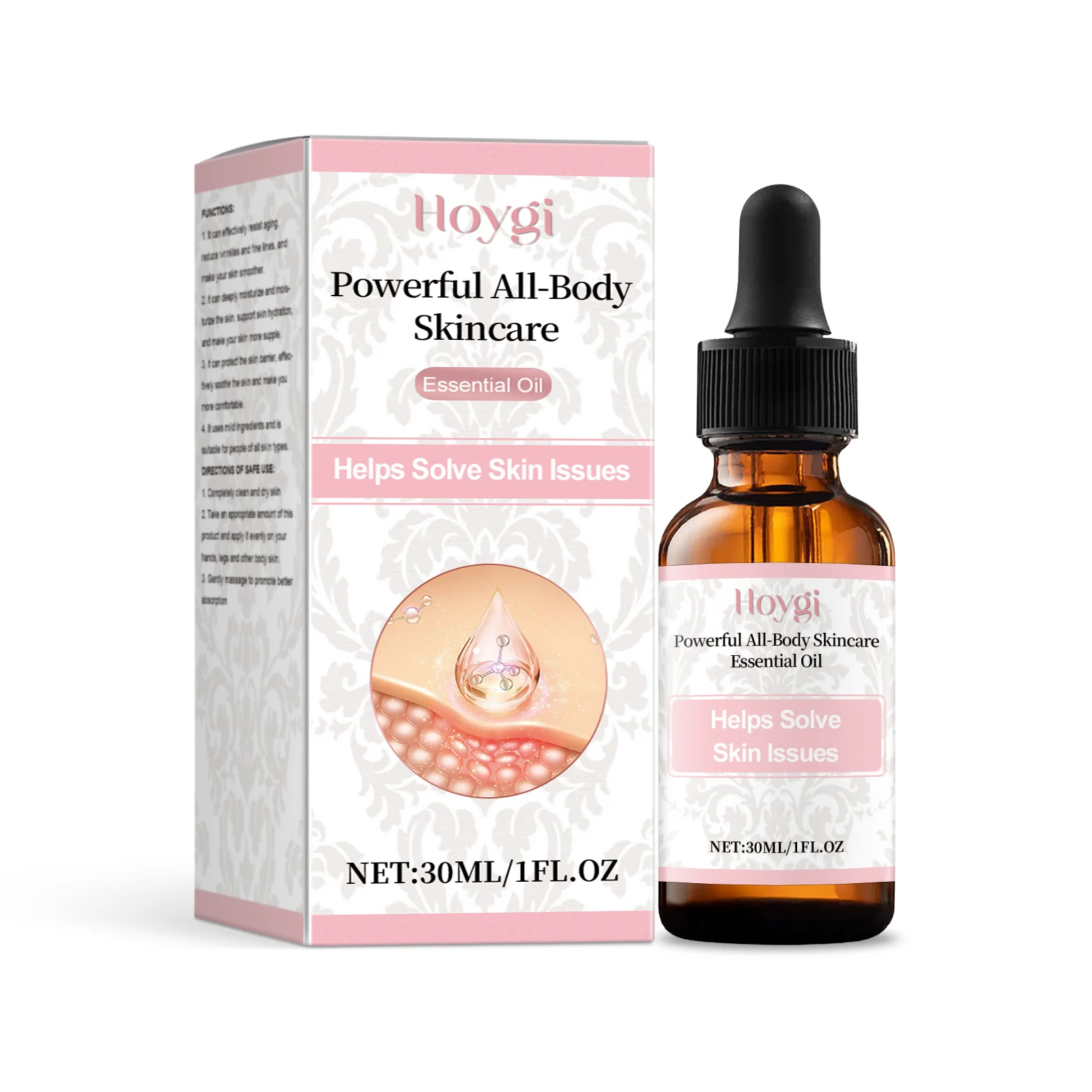 

Hoygi Full Body Skin Care Essential Oil Hydrating Tender Delicate And Smooth Moisturizing Full Body Skin Moisturizing