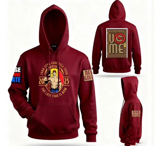 Imagen 2 del producto John Cena The Last Time Is Now Farewell 2025 Tour Sudadera con capucha Hombre Sudadera térmica con capucha Fans recuerdos mejores regalos