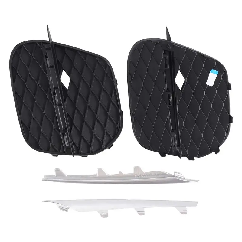 

Комплект (пара) решеток переднего бампера AEF2-1 для BMW X5 E70 2011-2013, артикулы 51117222859, 51117222860