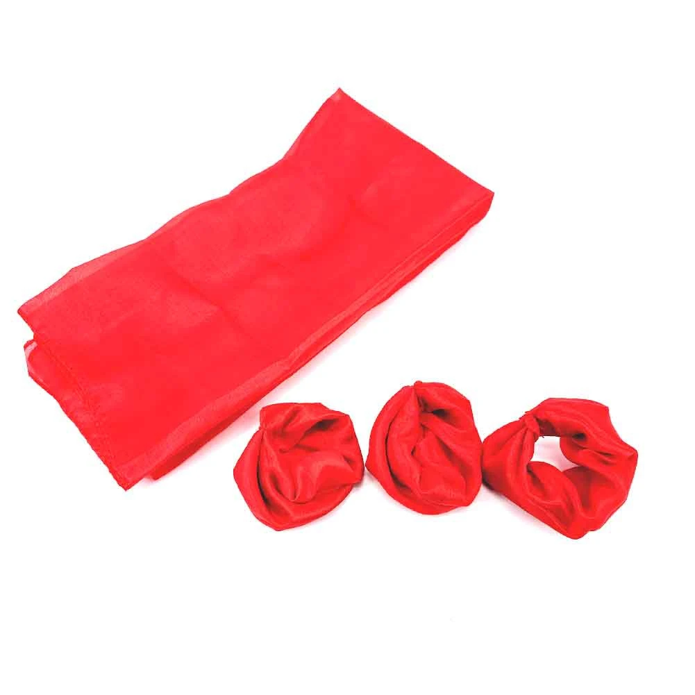 Excellent-Best Ever Knots Off Silk Magic Tricks Knot On Silk Slide Off Holes Appearing Funny Magia Close-Up