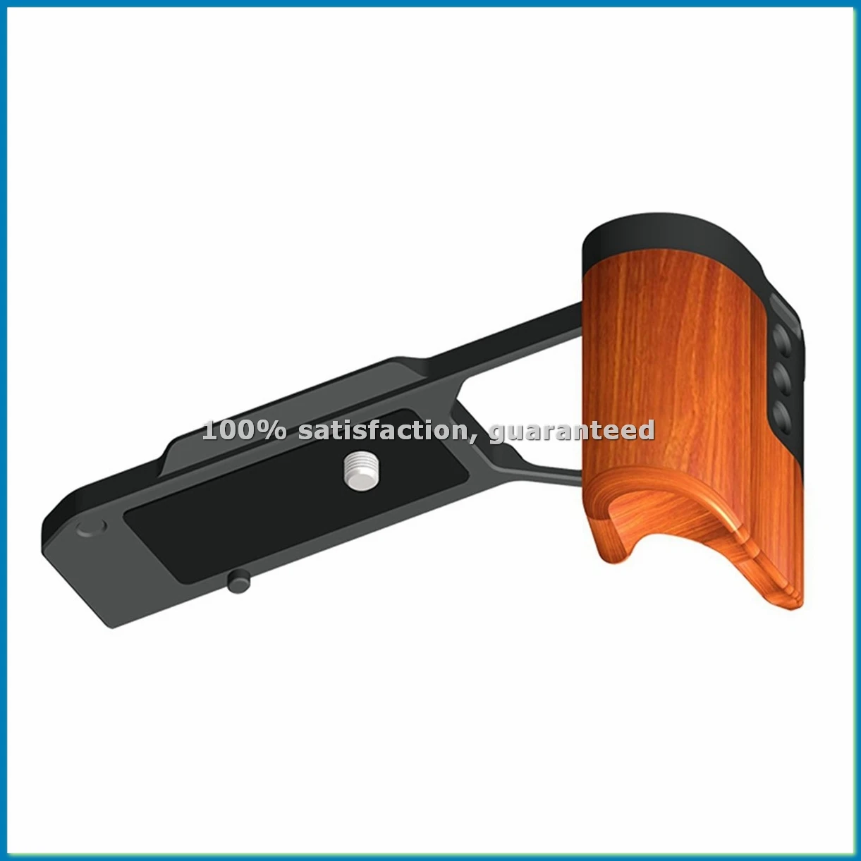 

L-образная кронштейн-плита для камеры с деревянной ручкой, основание для штатива, кронштейн для фотосъемки A-ABWO