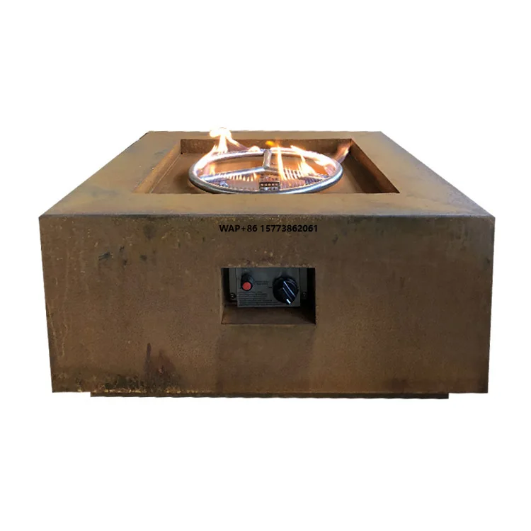 Garden Furniture Fire Pit Corten Steel Patio Heater Outdoor Gas Propane Heater Smokeless Fire Pit