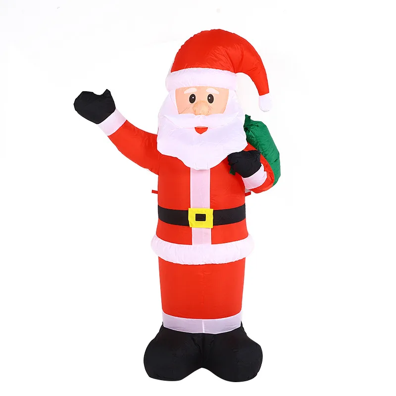 Venue layout welcome air decoration inflatable 1.5 meters backpack Santa Claus