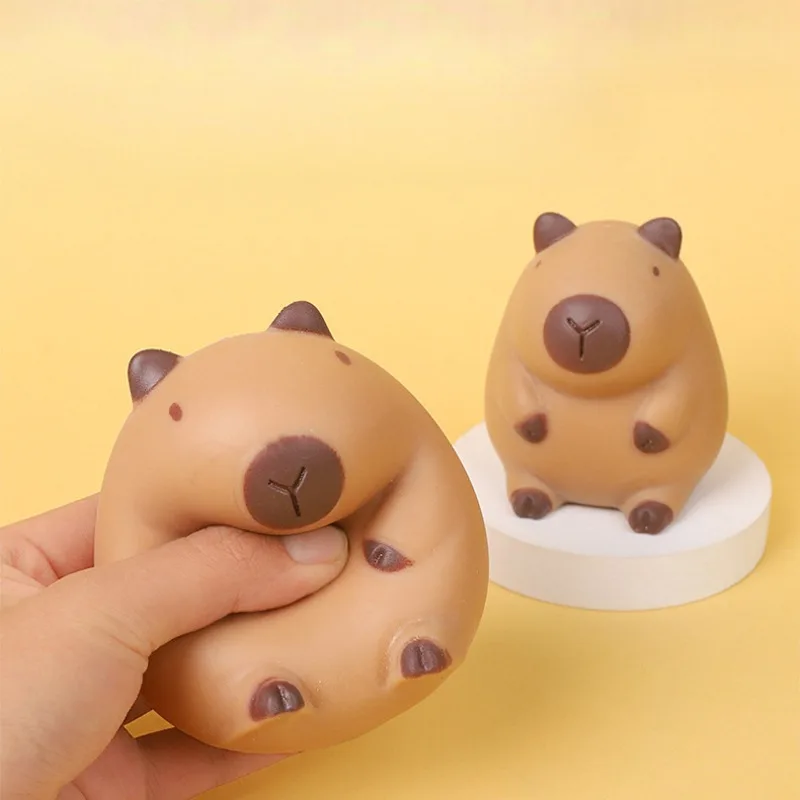 Capybara Slow Rebound Dekompression Pinch Toy Stress Relief Lustiges Tier-Squeeze-Spielzeug Capybara-Form Squeeze-Ball Geschenk für Kinder