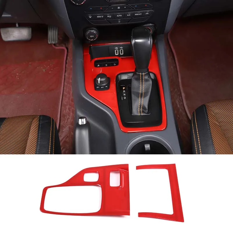 

Gear Shift Panel Frame Cover Trim Center Control Decoration Sticker Car Accessories For Ford Ranger Wildtrak T7 T8 2015-2021