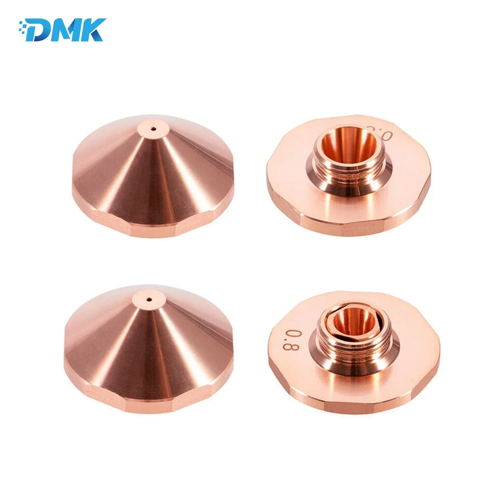 Bodor Laser Cutting Nozzle Single Double Layer D25mm Caliber 1.0 - 5.0mm Copper Hexagonal Nozzle For Fiber Laser Cutting Machine